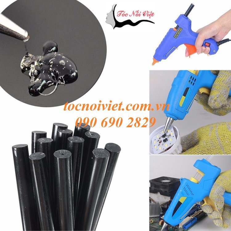 Keo nến. keo nối tóc, keo sáp, keo silicon, keo cây 7mm