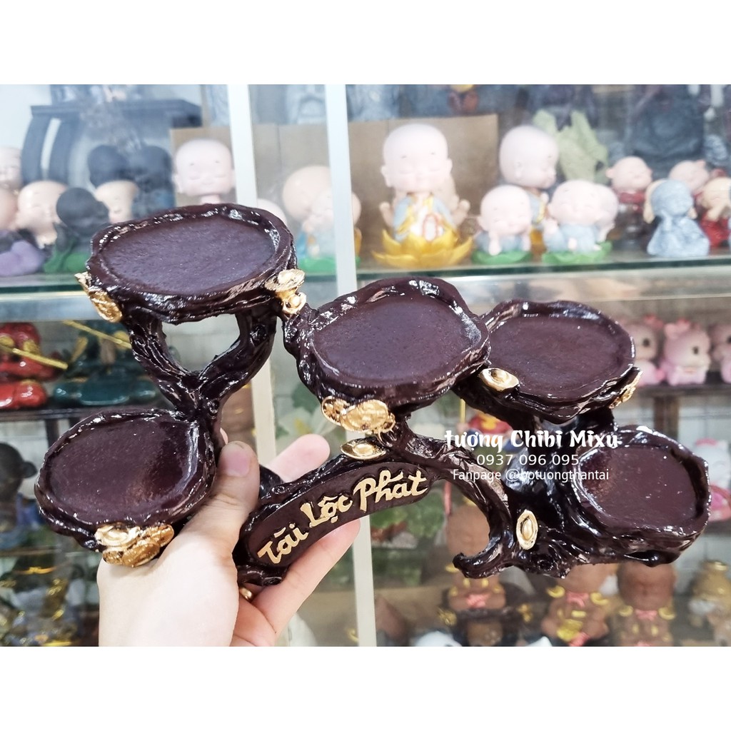 Chân đế ngang 5 ô Tài Lộc Phát - mẫu mới thuần Việt ánh vàng | BigBuy360 - bigbuy360.vn