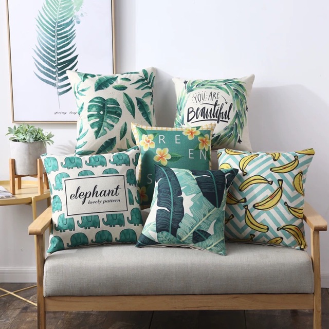 Gối vuông sofa/ gối ôm trang trí ORDER-SẴN 7+9 size 40*40 (vỏ+ruột)