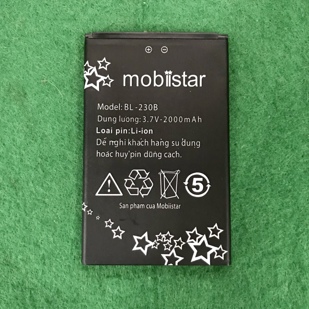 Pin Mobiistar LAI YUNA 1 Model BL-230B BH 6 tháng