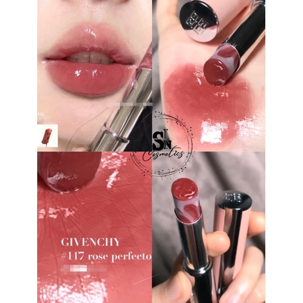 Son dưỡng có màu GVC Givenchy Rose Perfecto Lip Balm 117 Chilling Brown