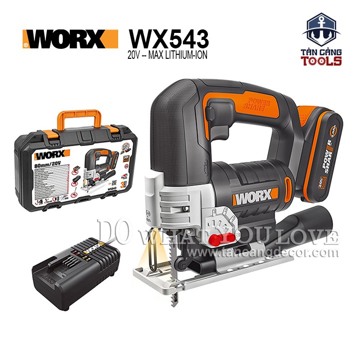 Máy Cưa Lọng Dùng Pin 20V Worx WX543