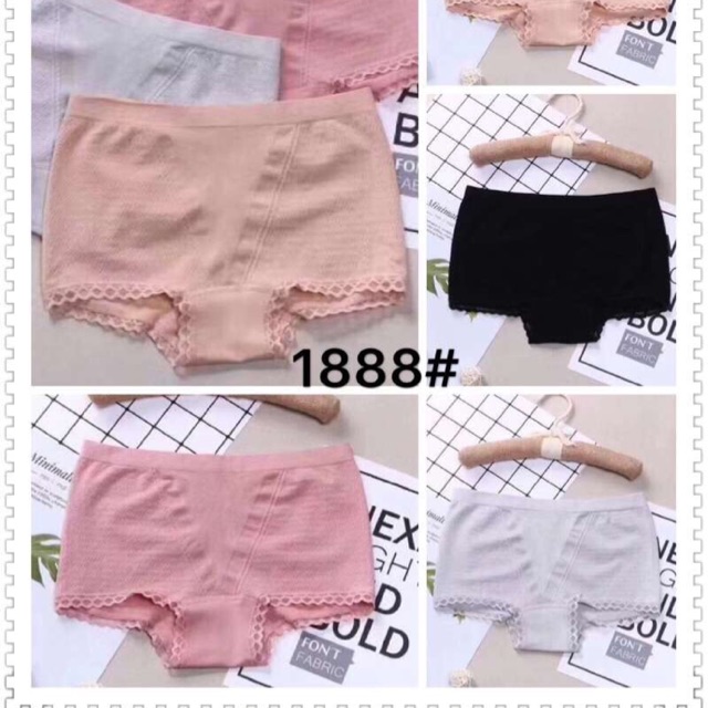 Combo 10 quần lót nâng mông kháng khuẩn, quần lót nữ 1888