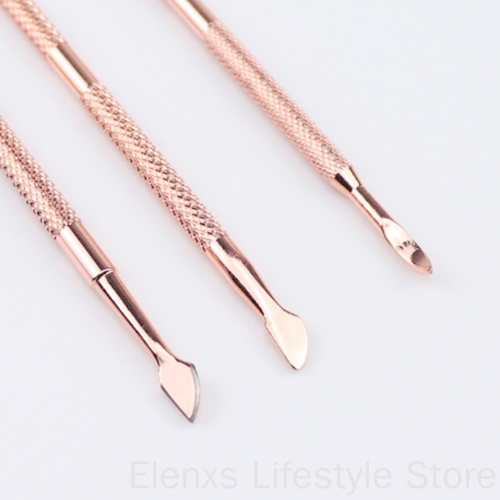 [Hàng mới về] Set 3 dụng cụ vệ sinh móng tay bằng thép không gỉ