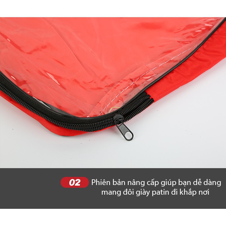 Túi đựng giày trượt patin loại vuông dùng cho mọi loại giày patin