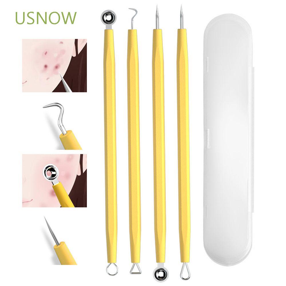 [Hàng mới về] Set dụng cụ nặn mụn hai đầu bằng thép không gỉ nhiều màu sắc tùy chọn