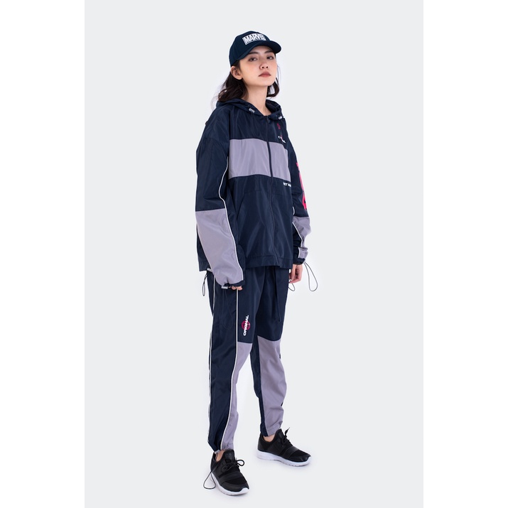 Quần Jogger Unisex BOO Dáng Rộng Vải Gió In Graphic FEARLESS