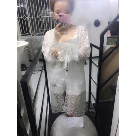 Áo lưới tim đi biển dáng rộng new | BigBuy360 - bigbuy360.vn