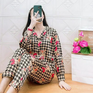 Đồ Mặc Nhà Dài Pijama Lụa Latin Cao Cấp Nhiều Họa Tiết - Bền, Đẹp, Dễ Thương