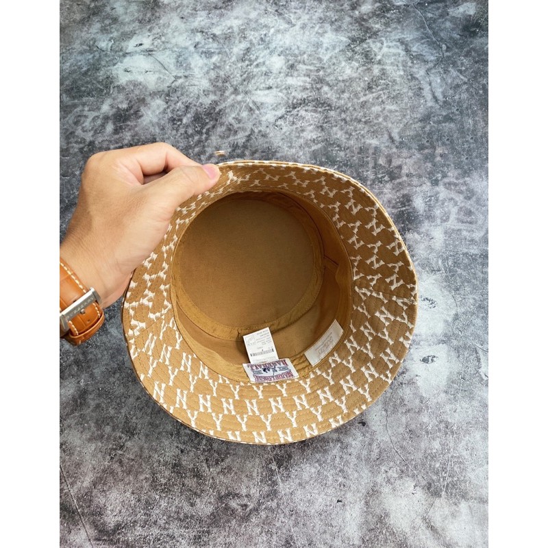 |ẢNH THẬT|MŨ BUCKET BROWN HOẠ TIẾT MONO