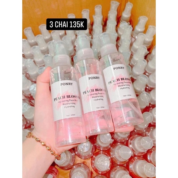 Xịt Khoáng Ponry dưỡng ẩm cho da 120ml - Hàng chính hãng