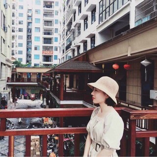 Mũ Cói Chữ M Đi Biển