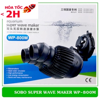 Máy thổi luồng bể cá Sobo Wave WP-800M ( 25W, 20.000l/h) 2 quạt, siêu bền, BH bởi Fish Mart .