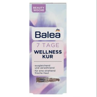 Huyết thanh tươi Balea 7 Tage Wellness Kur – tính chất dưỡng da liệu trình giúp trẻ hoá làn da, 7×1 ml