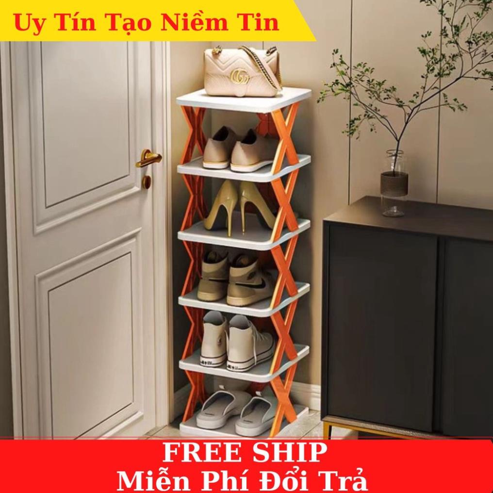 Kệ để giày dép, để đồ chữ X bằng nhựa, xếp nhiều tầng ,mẫu mới nhất, đa năng hiện đại