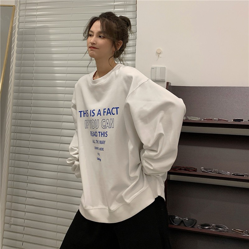 [Áo sweater nữ form rộng phong cách unisex] áo hoodie nữ unisex nỉ da cá thời trang ulzzang hàn quốc đi chơi đi học | BigBuy360 - bigbuy360.vn