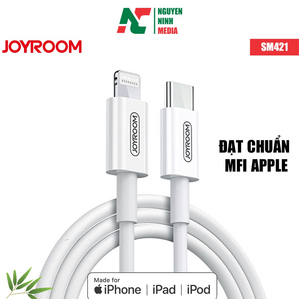 Cáp Sạc Nhanh USB Type C to Lightning Chuẩn MFI Cho iPhone, iPad Joyroom S-M421 2M - Hàng Chính Hãng