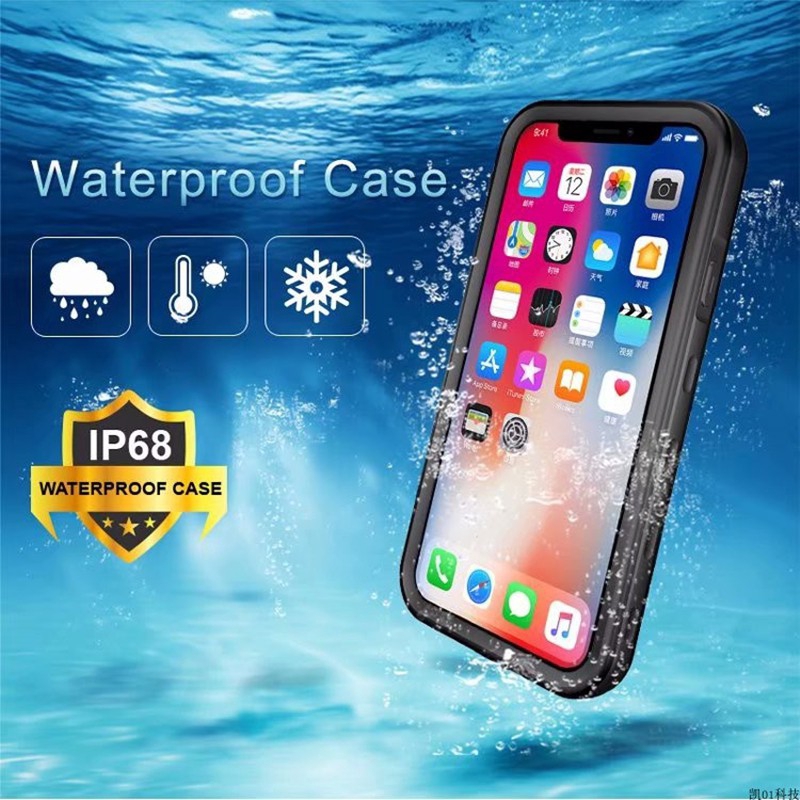 ỐpIphone High Quality Iphone 11 Pro Max Protective Case PC + Silicone Waterproof Case, Suitable for I6 / 6S / 7/8 Plus / X