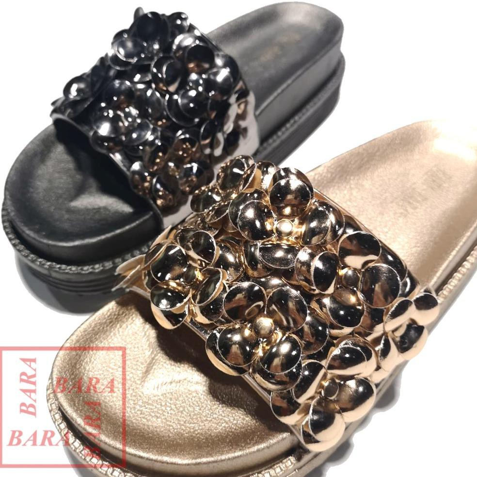 Giày Sandal Họa Tiết Hoa Xinh Xắn Bbj28-Kbdg (Y3) Size36-40