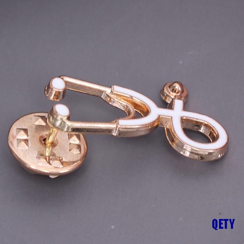1 Huy Hiệu Cài Áo Hình Ống Nghe Y Tế Phim hoạt hình trâm cài sáng tạo bác sĩ ống nghe trâm trang trí ngực