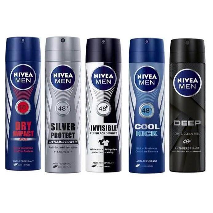 XỊT KHỬ MÙI NIVEA MEN BLACK & WHITE INVISIBLE 150ML