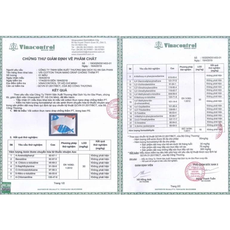 Ga Chống Thấm Lụa Organic PT Chính Hãng Cho Em Bé, Người Già