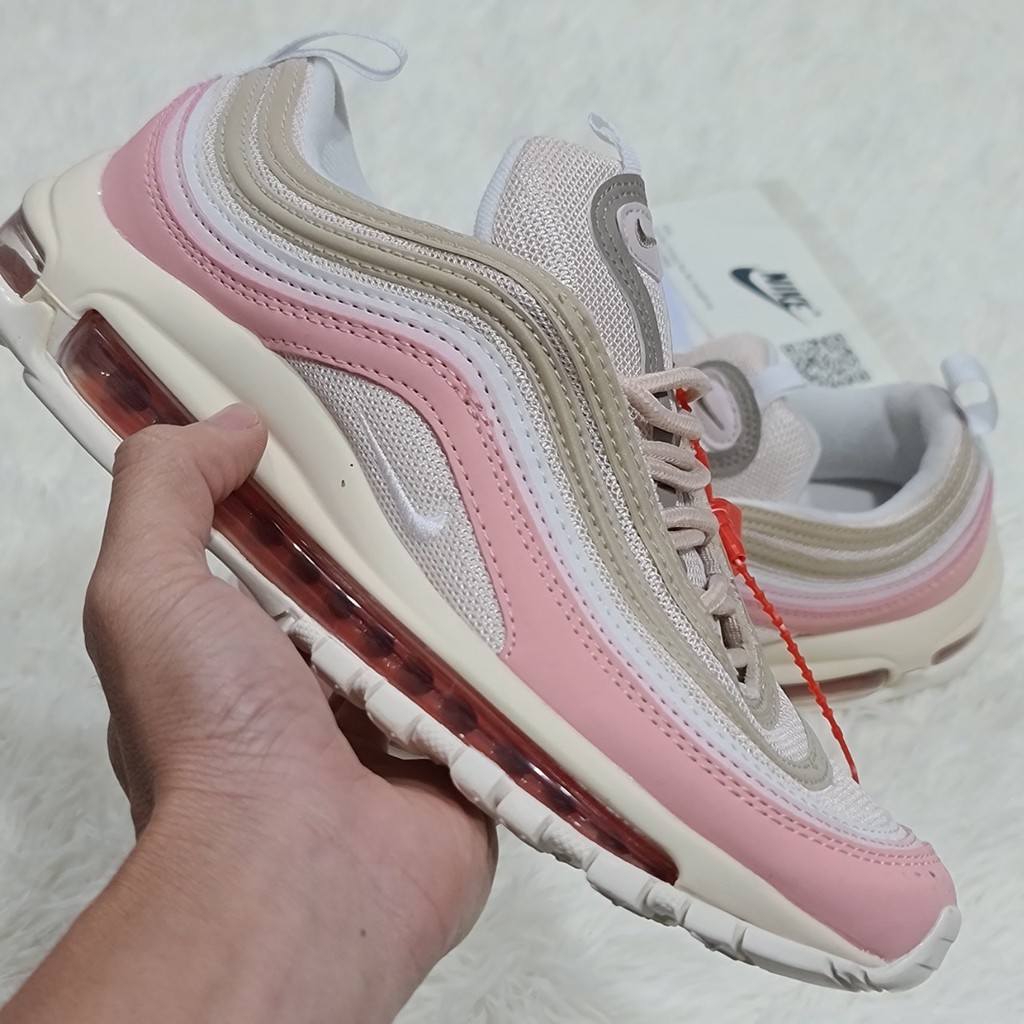 Giày Air Max 97🎁FREESHIP🎁 Giày Nữ AM 97 Hồng Cao Cấp full size