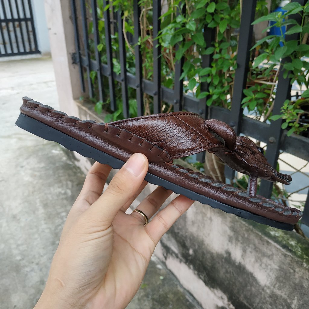 Dép kẹp nam đầu cá sấu nhỏ rất đẹp!