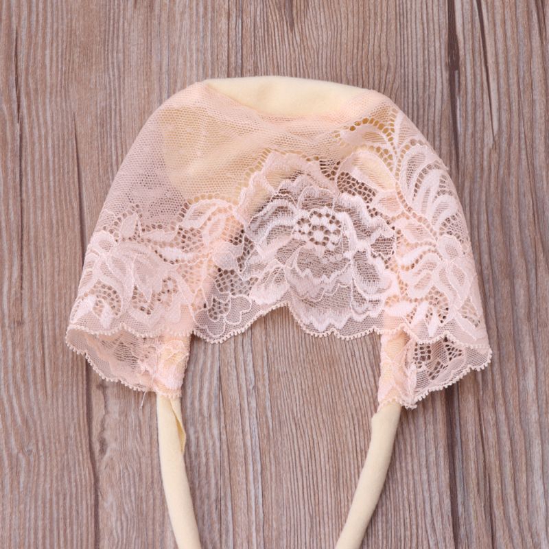 Mary☆Newborn Baby Photography Props Soft Lace Positioner Pillow  Flowers Hat+Dress Outfits Set