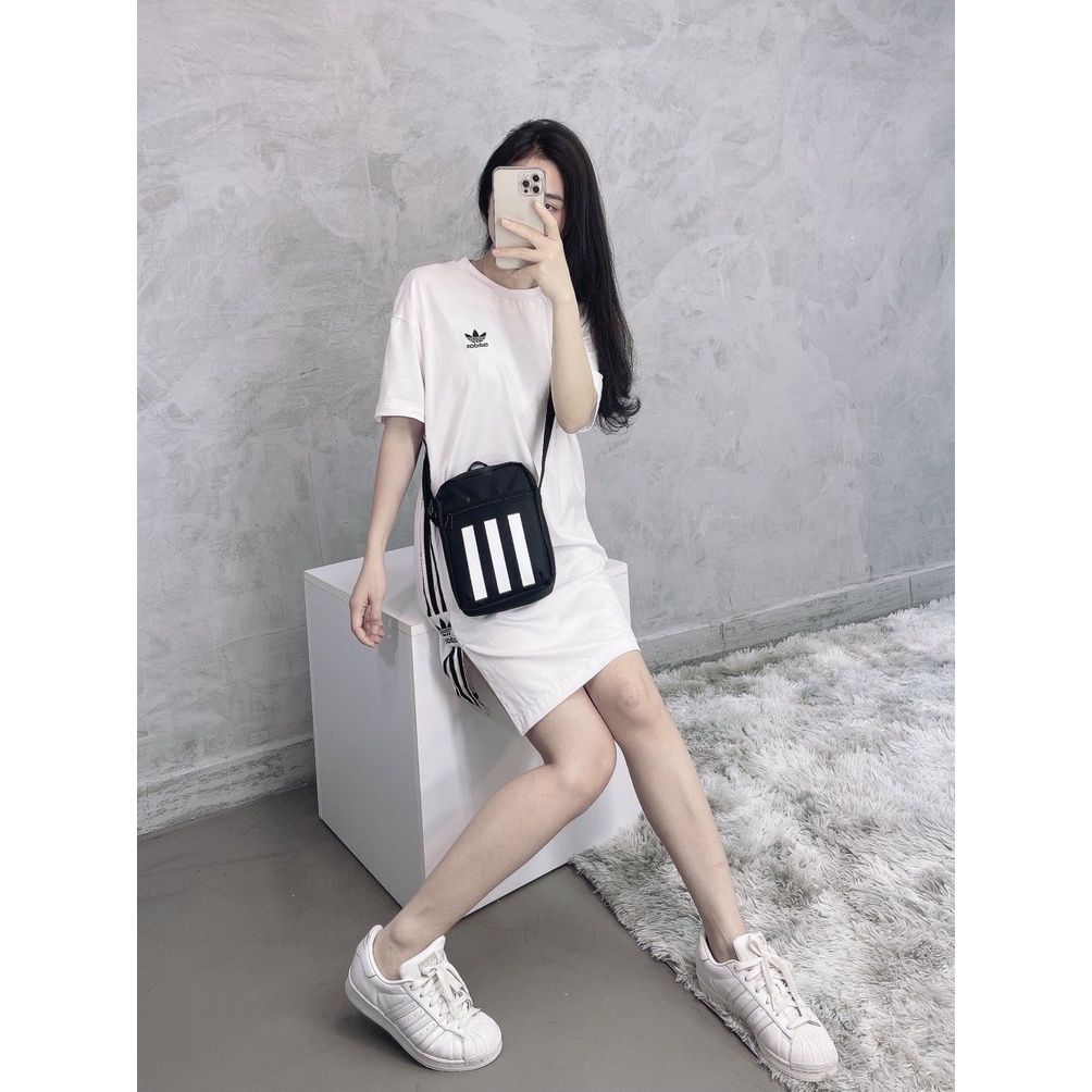 Túi Đeo Chéo Nam Nữ Thể Thao B335 ORGANISER CROSSBODY BAG BLACK DZ9239