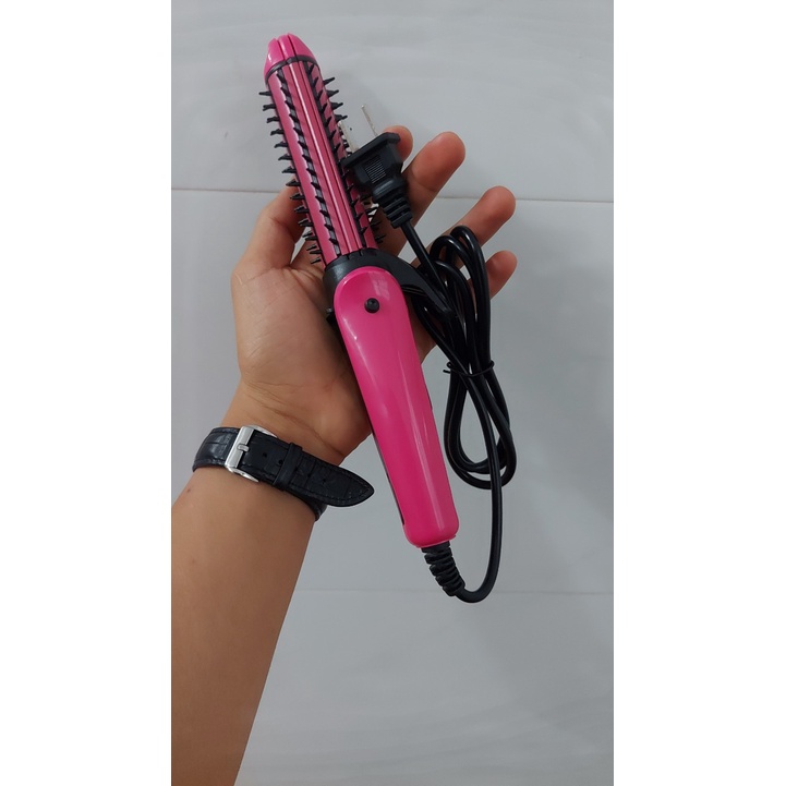 lượt điện nova thần thánh 3in1, máy làm tóc 3 trong 1 tiện lợi, duỗi - bấm - uốn tiện lợi.