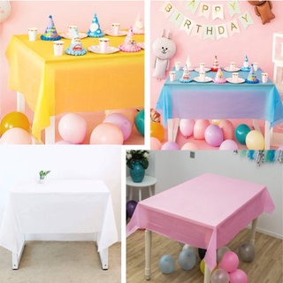 Khăn trải bàn nylon trang trí sinh nhật sự kiện, khăn vải thun trải bàn tiệc sinh nhật happy birthday nhiều màu lựa chọn