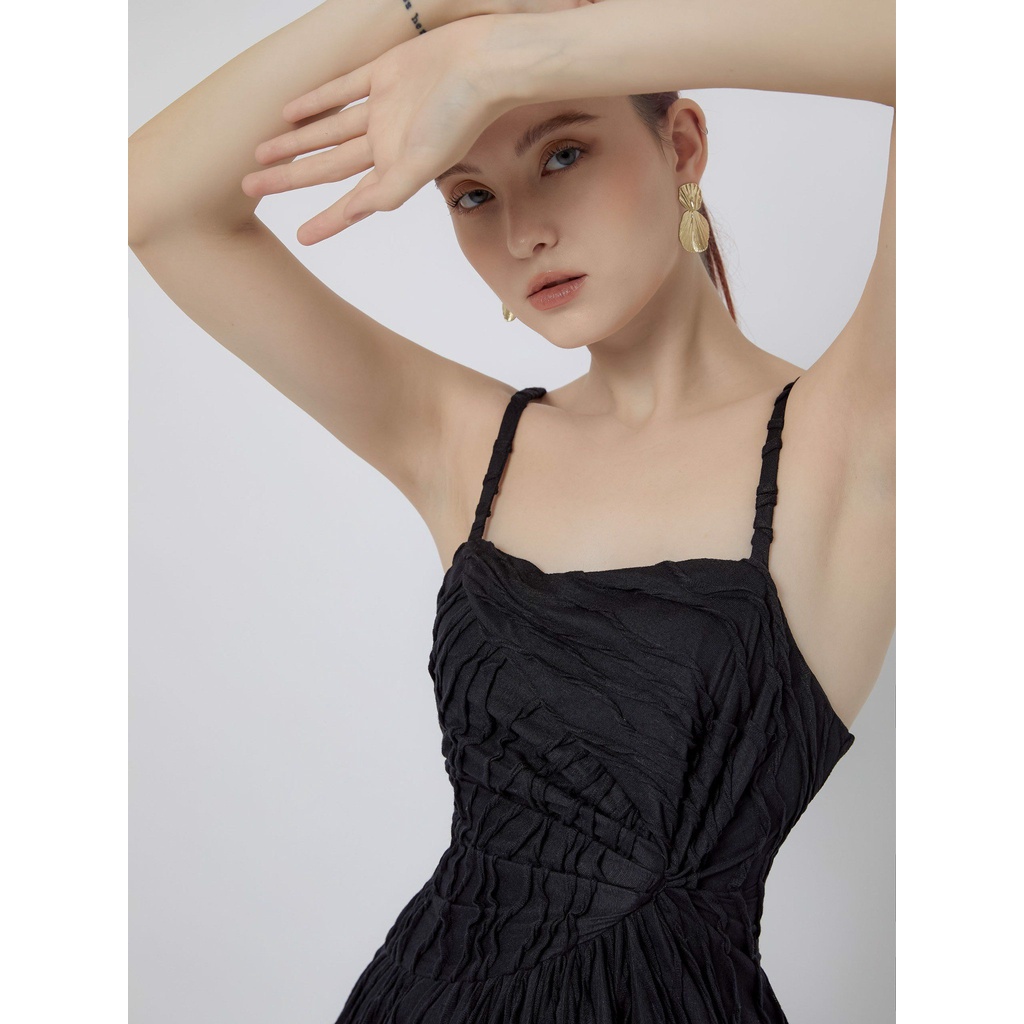 Đầm Nữ Hai Dây Sunset Waist Ruffled , Chất Vải Cotton Thoải Mái, WDD000019,SOMEHOW