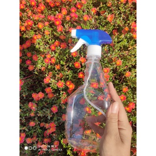 Chai xịt kính 500ml vòi xịt đựng nước xịt kính- Vỏ chai trong suốt