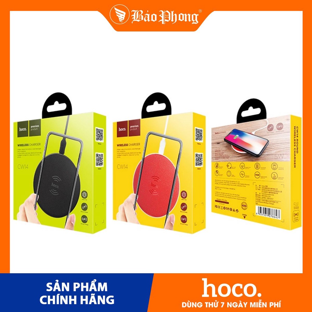 Dock sạc không dây HOCO CW14 cho IPHONE IP 8 plus xs max 11 12  pro samsung oppo bộ đế sạc nhanh văn phòng bàn làm việc