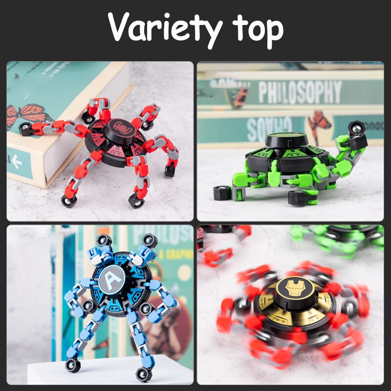 Đồ Chơi Con Quay Spinner Robot Biến Hình Thông Minh Phát Triển Tư Duy Cho Bé