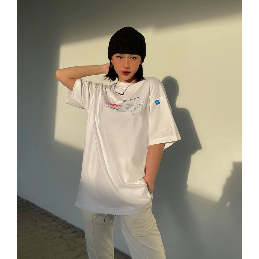 Áo Thun Levents Shark/ White