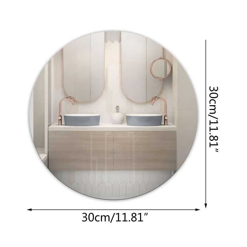 Miếng Dán Tường Tráng Gương Hình Tròn Độc Đáo Trang Trí Nhà Cửa / Phòng Khách