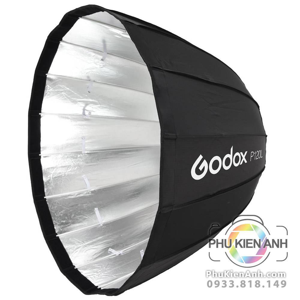 Softbox godox 16 cạnh 90cm P90L, 120cm P120L ngàm bowen Parabolic