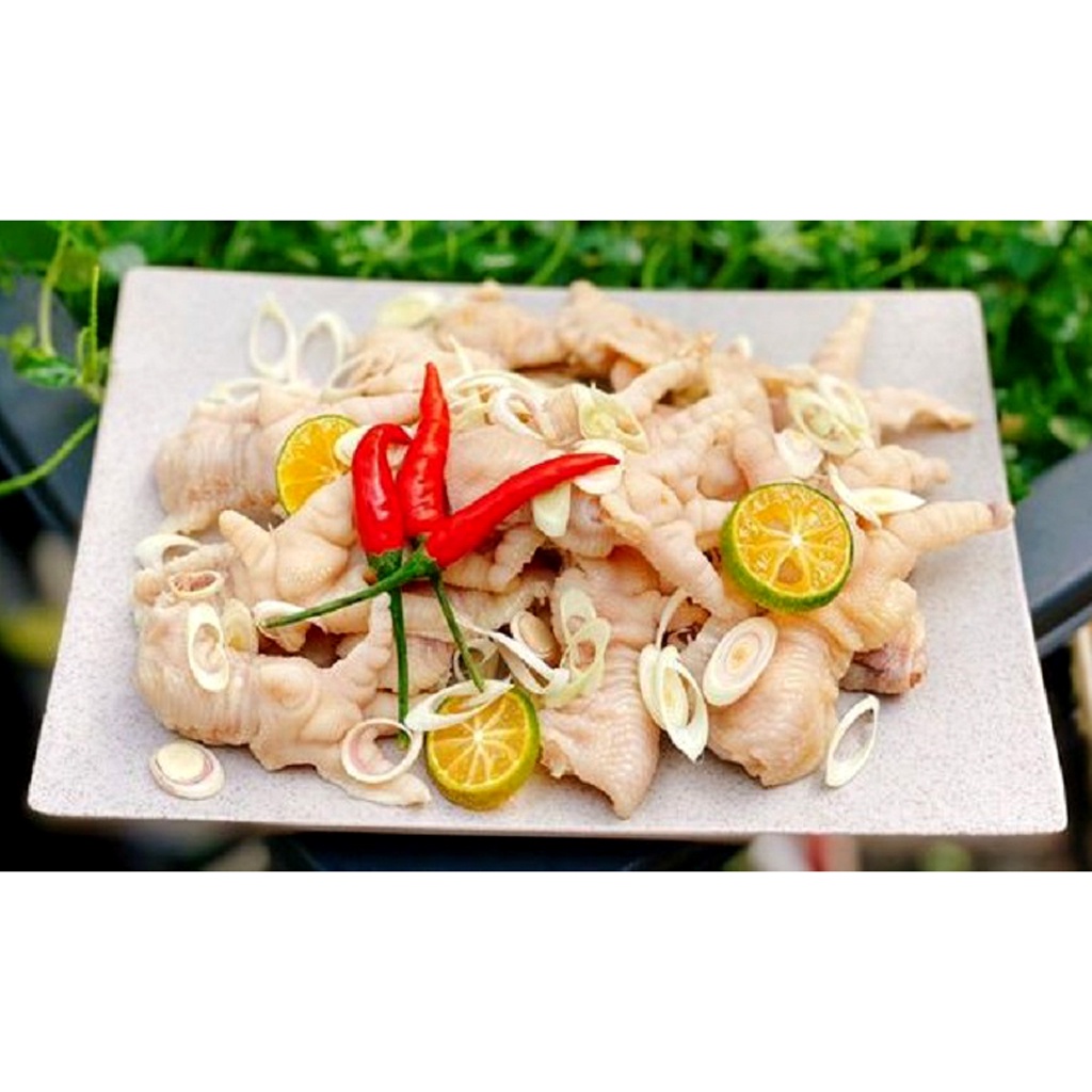 Chân Gà Rút Xương Khay 1kg chân To, Trắng, Giòn Sừn Sựt  - Ship hoả tốc 30p