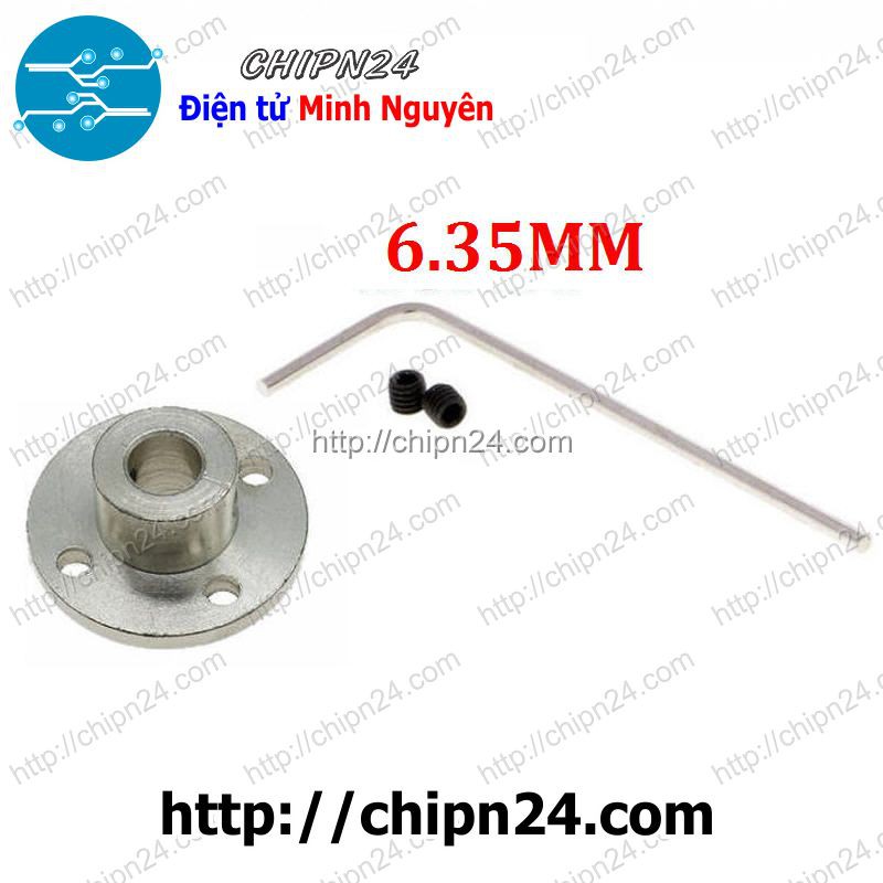 [1 CÁI] (F115) Khớp mặt bích 6.35mm (tặng Cây Mở Lục Giác M3)