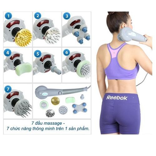 Máy massage cầm tay 7 đầu Magic King Massager,ngăn chặn bệnh đau hiệu quả, giúp cơ thể sảng khoải 3484