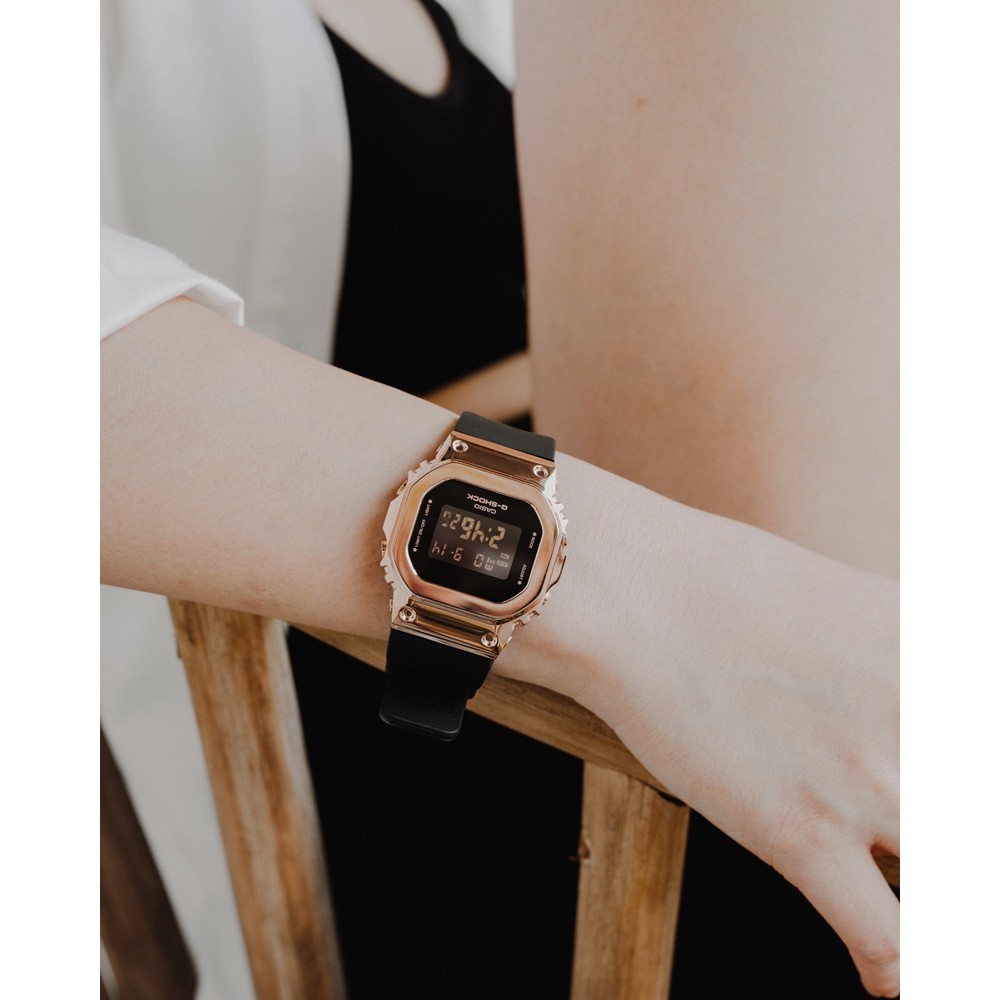 Đồng hồ casio nữ dây nhựa GSHOCK GM-S5600PG-1DR chính hãng