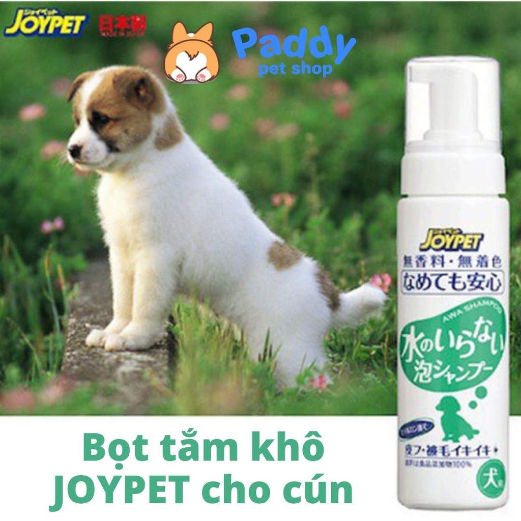 Bọt Tắm Khô Dịu Nhẹ Cho CHÓ JoyPet Dog 200ml