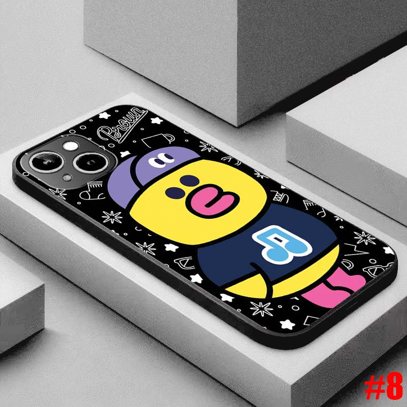 Ốp lưng TPU mềm Samsung Galaxy S7 Edge S8 S8+ Plus gấu nâu Two hoa văn