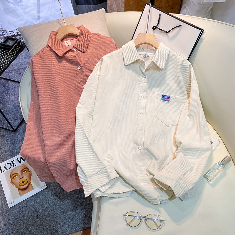 Áo Sơ Mi Dài Tay Dáng Rộng Thời Trang Mùa Thu Dành Cho Nữ