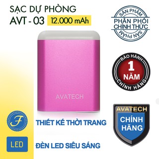 Pin sạc dự phòng AVATECH AVT-03 12000mAh