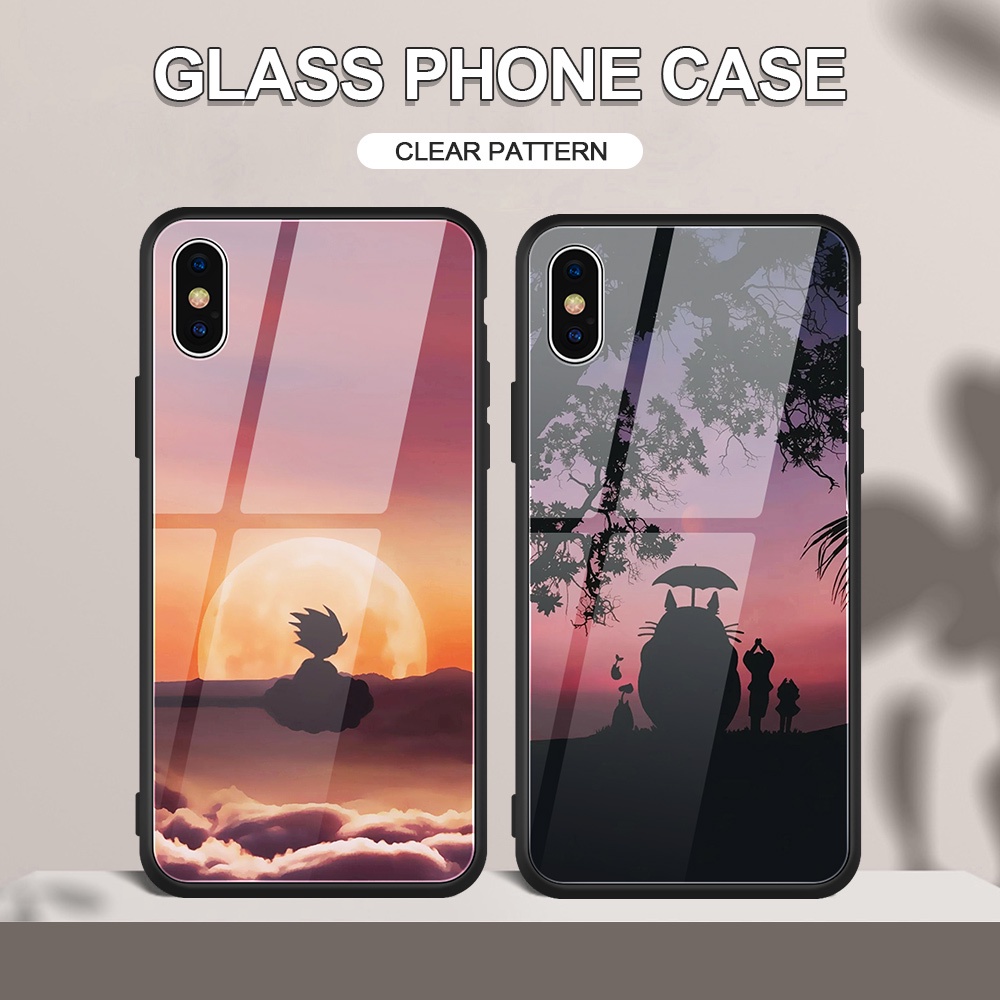 Ốp điện thoại kính in hoàng hôn Huawei P30 Pro P40 Pro Nova 5T 3i Mate 20 30 Pro Y9 3E P20 Pro P30 Lite Nova 2i Honor 10 Play