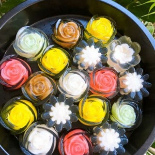 Set 10 khuôn rau câu silicon cupcake