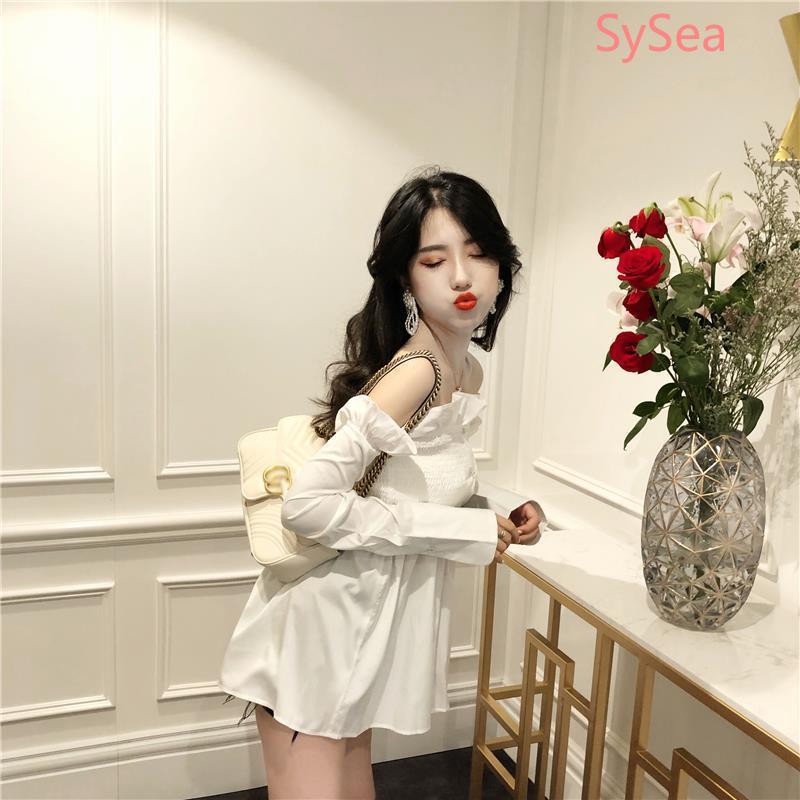 Sexy Summer Fashion Long Sleeve Off Shoulder shirt For Women
